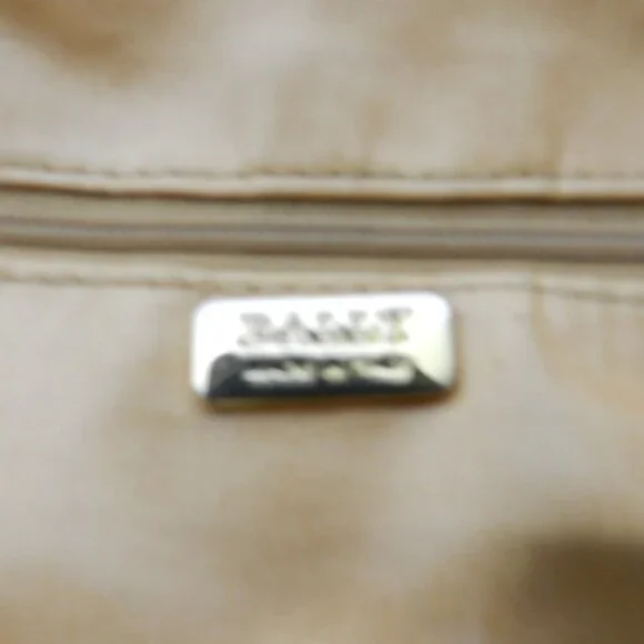 Bally Vintage Straw & Leather shoulder handbag purse made in Italy brown medium - Picture 16 of 16